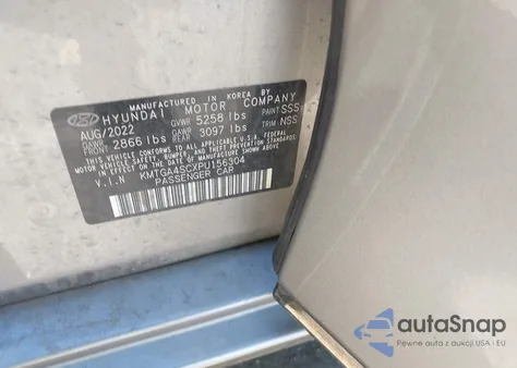 2023 Genesis G80 2.5T Awd from USA, damaged, VIN KMTGA4SCXPU156304